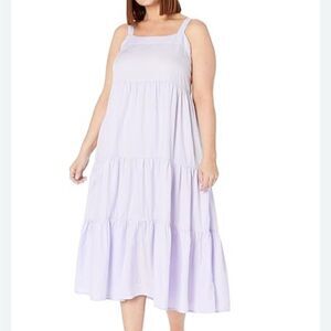 The drop 4x Lavender Tiered maxi Dress